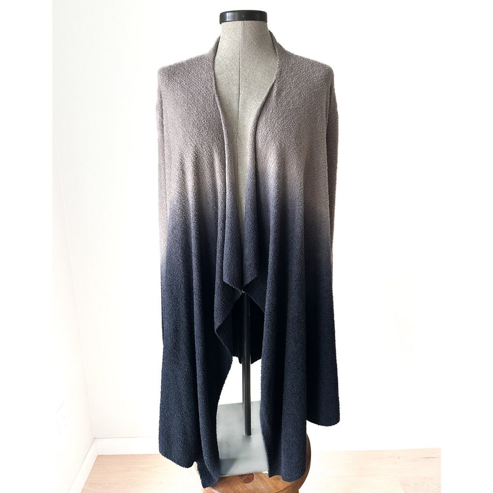 Barefoot Dreams CozyChic Lite Ombre Cardigan Drape Cozy Open Front Luxe Lounge